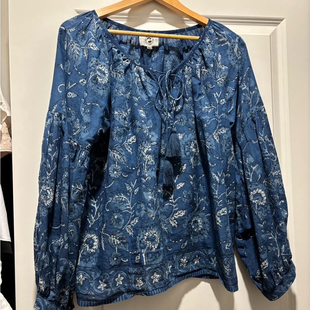 Naked Generation Azure blouse